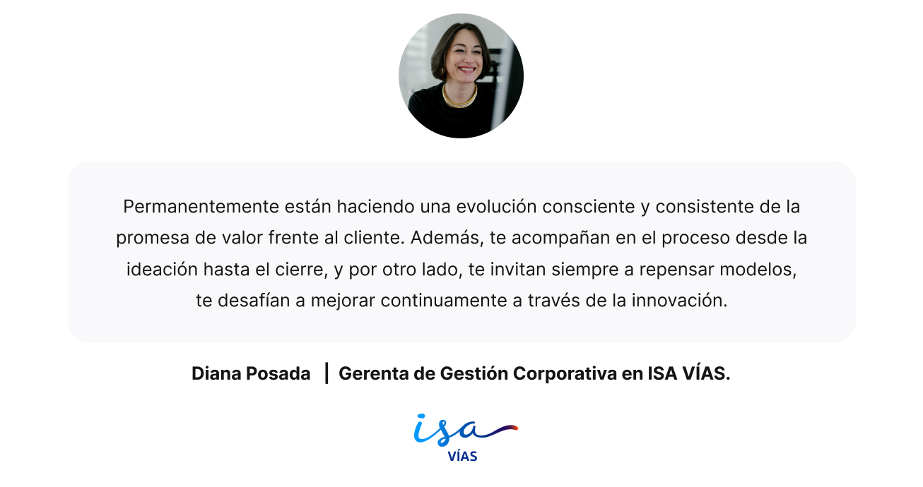 Diana Posada   |  Gerenta de Gestión Corporativa en ISA VÍAS.